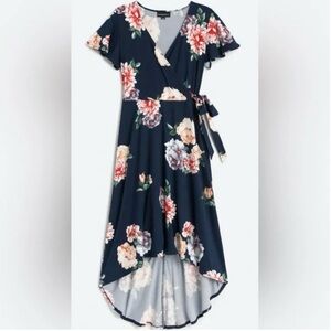 Fortune + Ivy Irene Faux Wrap Dress